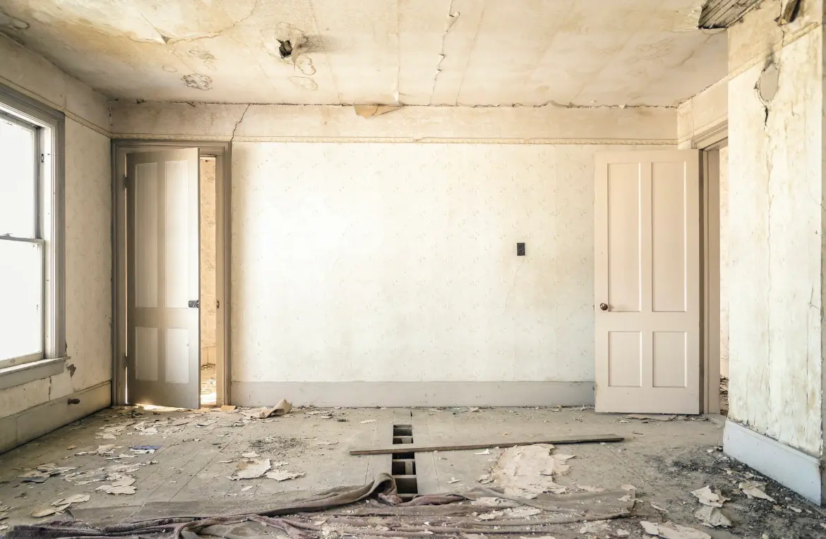 Waste disposal crew managing a cleanout project in Kalaeloa